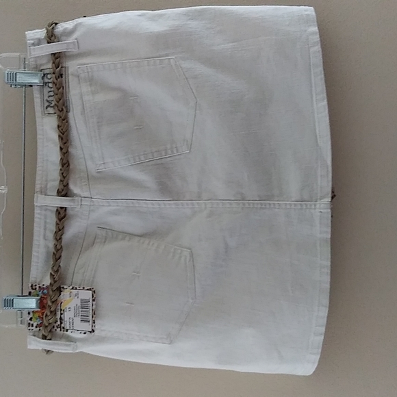 Y2k Mudd Jeans Beige Skirt sz 13 - Picture 9 of 12
